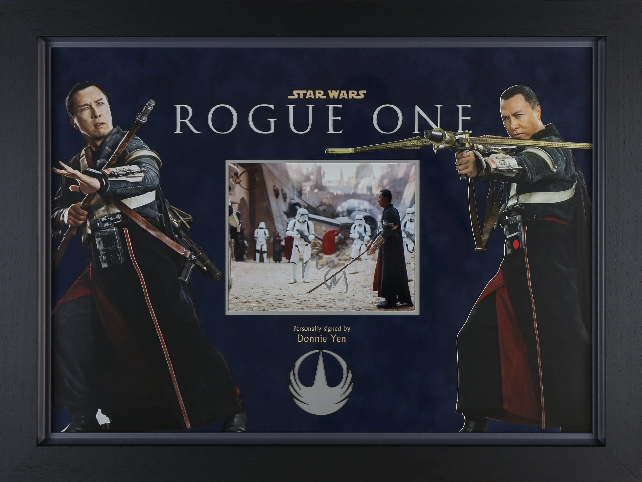 Donnie Yen, Star Wars Rogue One Signed 12x16 Photograph Framed Display - Memorabilia Framers Shop